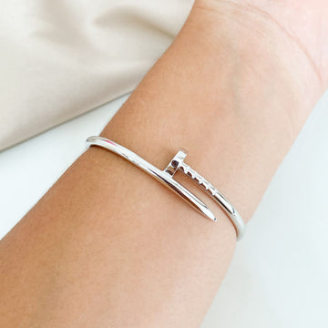 Bracelete Prata Prego Liso