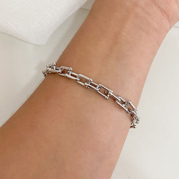 Pulseira Prata Tiffany 18cm