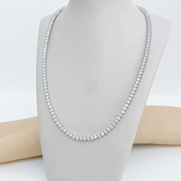 Gargantilha Riviera Cristal 3g 45cm Moissanite