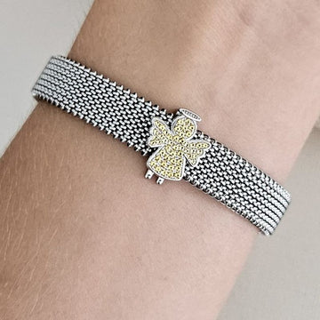Pingente Prata Pulseira Anjo