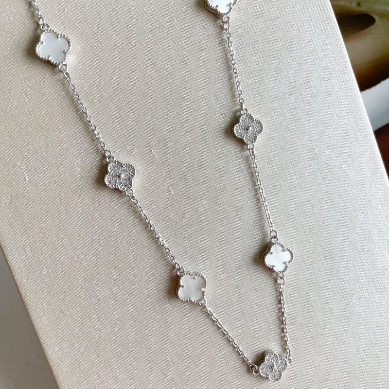 Gargantilha Prata Virginia Cravejada Madreperola