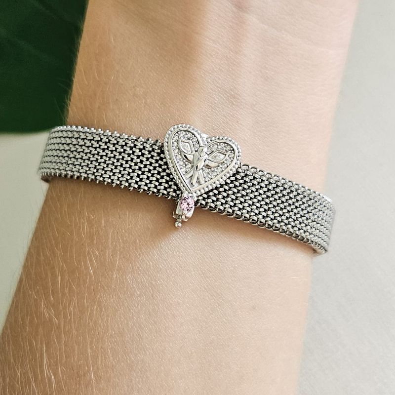 Pingente Prata Pulseira Cor Divino