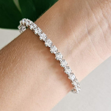 Bracelete Prata Pedras