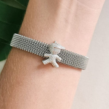 Pingente Prata Pulseira Menino