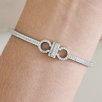 Bracelete Prata Cravejado