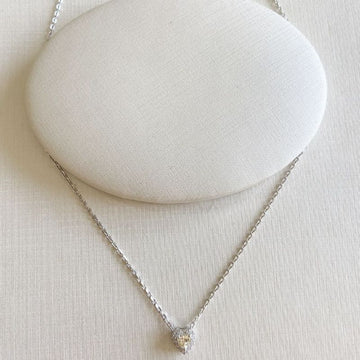 Gargantilha Prata Cor Amarela 45cm 3mm