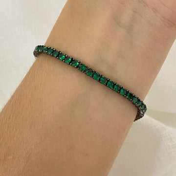 Pulseira Prata Riviera Verde