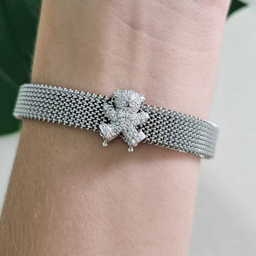 Pingente Prata Pulseira Urso