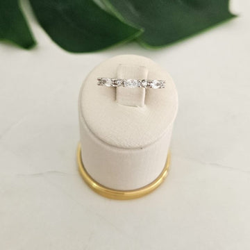 Anel Prata Cravejado