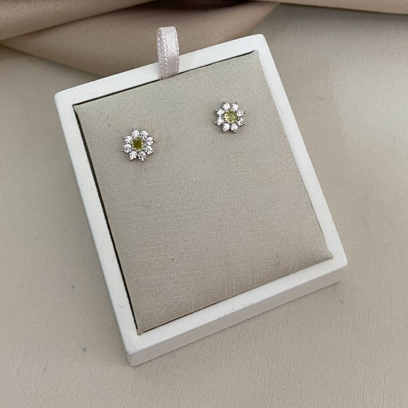 Brinco Prata Flor