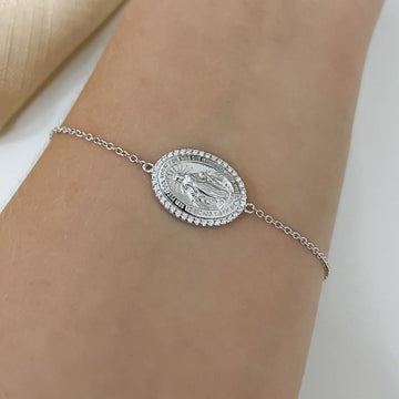 Pulseira Prata N Sra Graças
