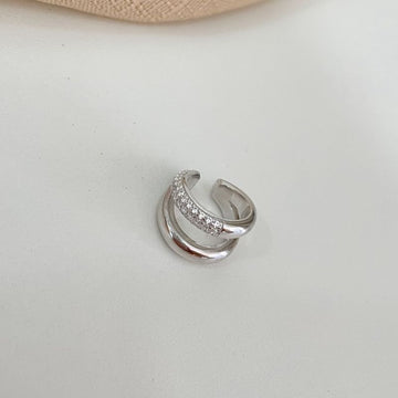 Piercing Prata Liso Cravejado