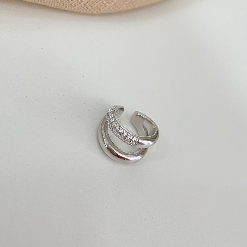 Piercing Prata Liso Cravejado