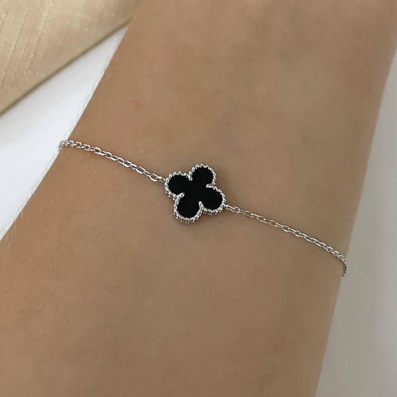 Pulseira Prata Virginia Preta