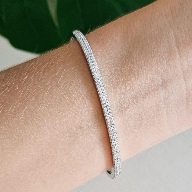 Bracelete Prata Cravejado