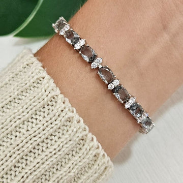 Pulseira Prata Pedras
