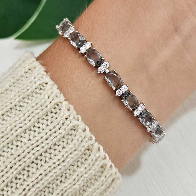 Pulseira Prata Pedras