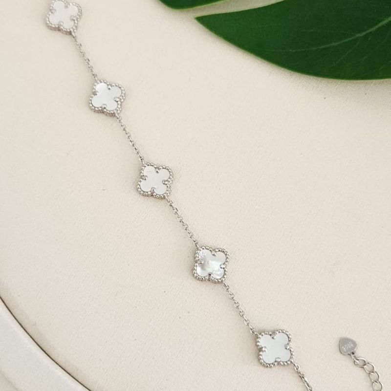Pulseira Prata Virginia Branca