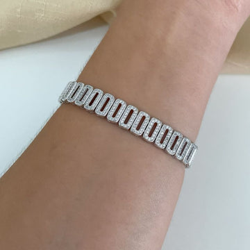 Pulseira Prata Cravejada
