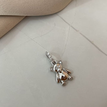 Pingente Prata Urso P/Colar