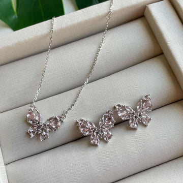 Conjunto Prata Borboleta