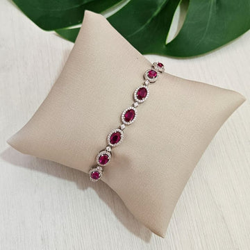 Pulseira Prata Pedras