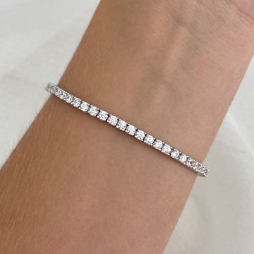 Pulseira Prata Riviera Cristal Ld Vazada