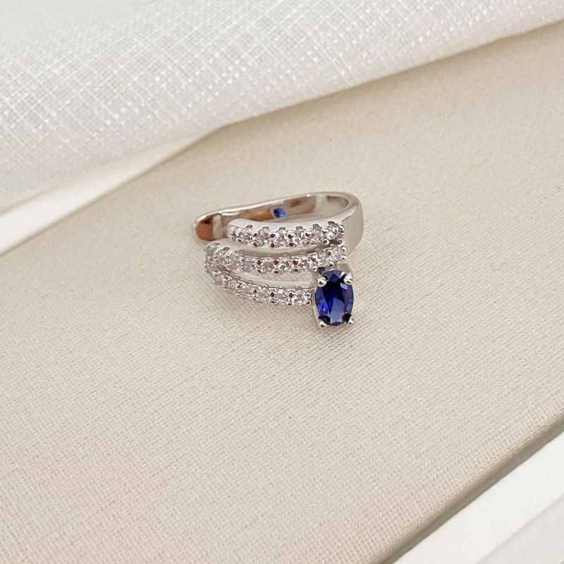Piercing Prata 1 Pedra Cravejada