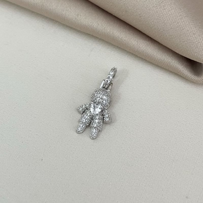 Pingente Prata Menino Cristal
