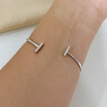 Bracelete Prata 2c F Cravejada