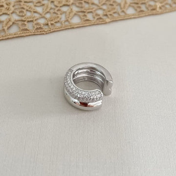 Piercing Prata Cravejado
