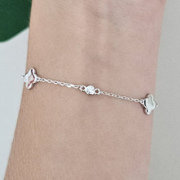 Pulseira Prata Virginia Liso