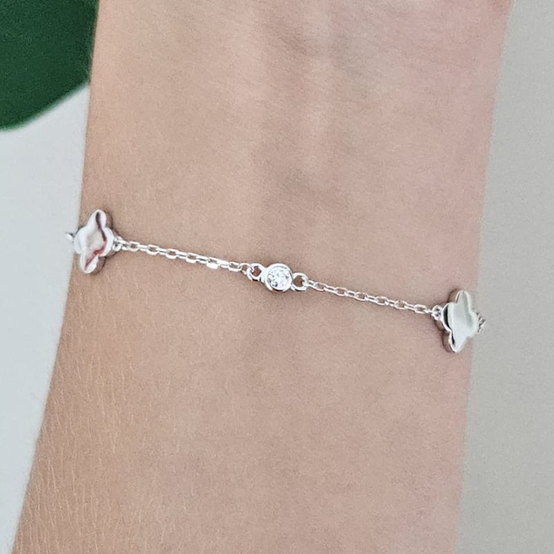 Pulseira Prata Virginia Liso