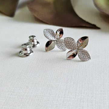 Brinco Prata Flores