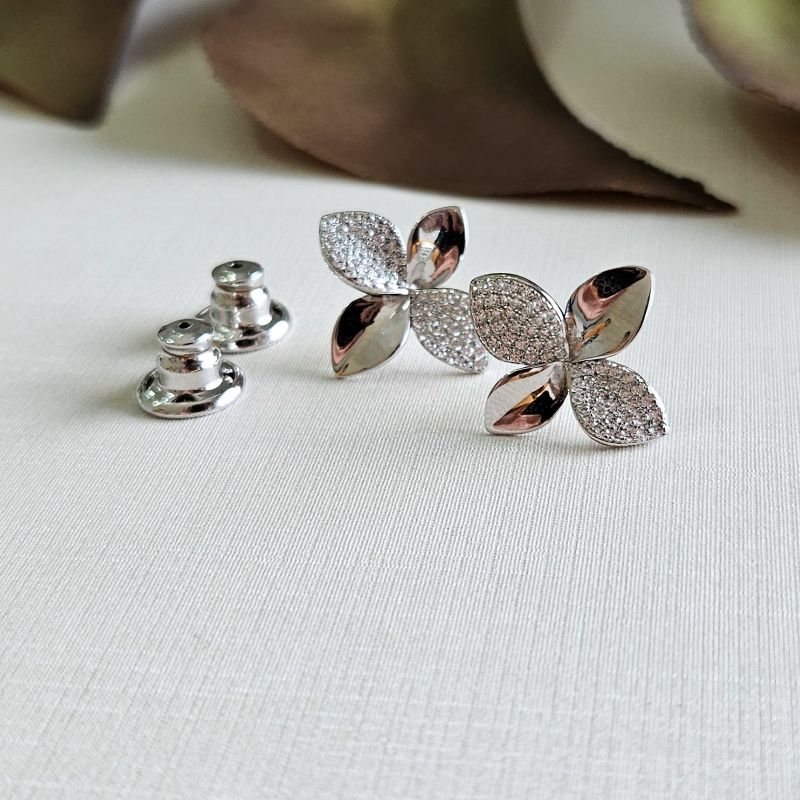 Brinco Prata Flores