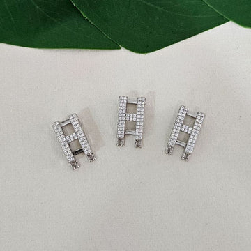 Pingente Prata Pulseira Letra H