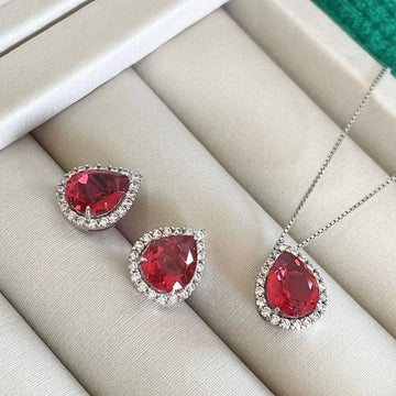 Conjunto Prata Gota Cravejada