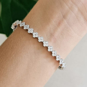 Bracelete Prata Cravejado