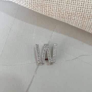 Pingente Prata Pulseira Letra W