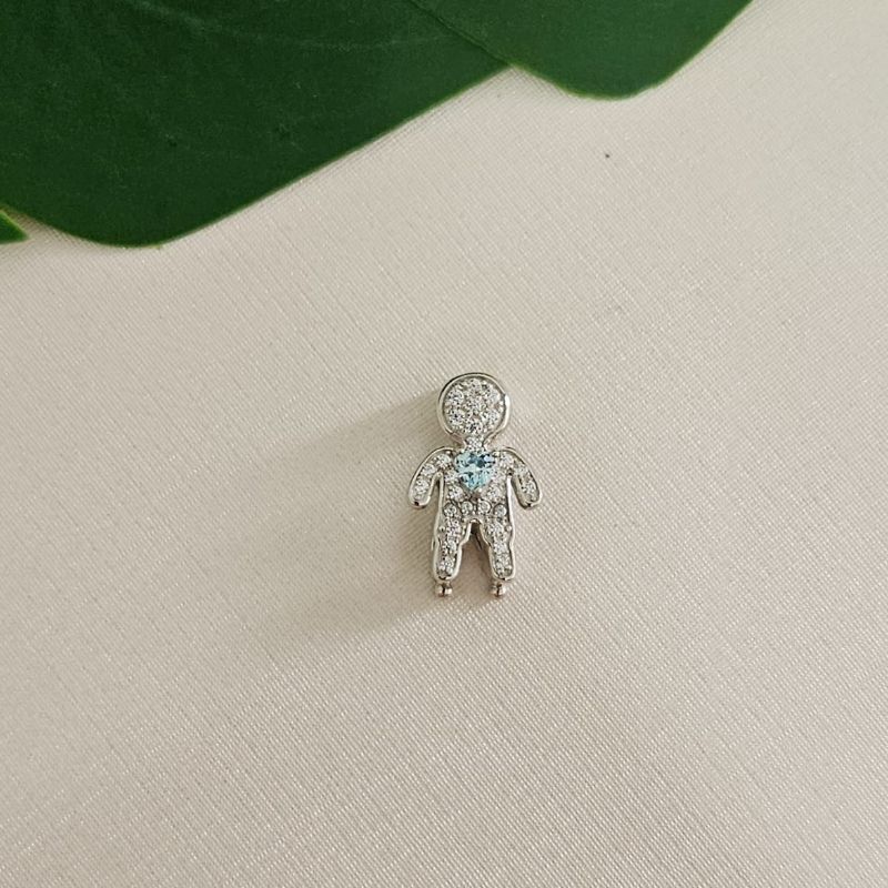 Pingente Prata Pulseira Menino