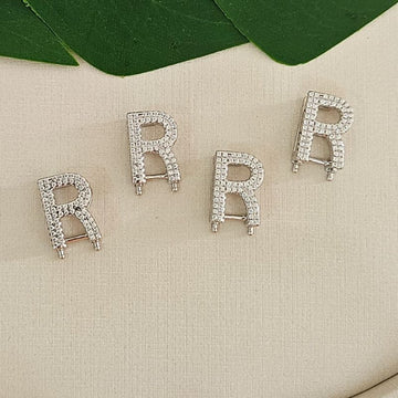 Pingente Prata Pulseira Letra R