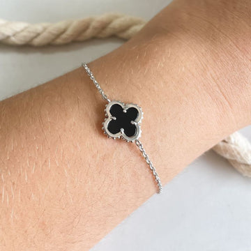 Pulseira Prata Virginia Preta