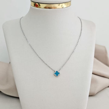 Gargantilha Prata Virginia Azul