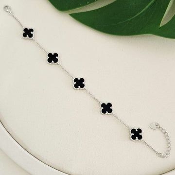 Pulseira Prata Virginia Preto