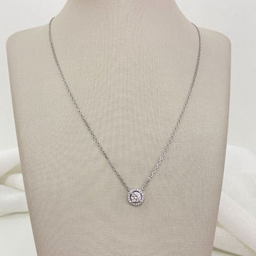 Gargantilha Prata Pedra Cristal Cravejada