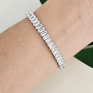 Pulseira Prata Riviera Cristal