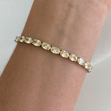 Pulseira Prata Riviera 6mm