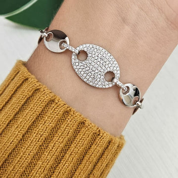 Pulseira Prata Gucci G