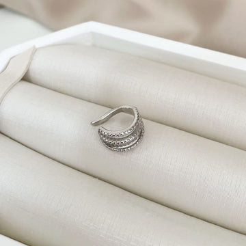 Piercing Prata Cravejado