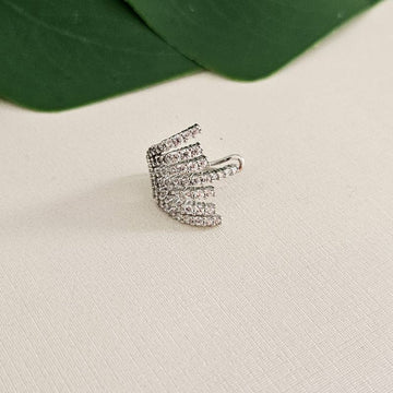 Piercing Prata Cravejado